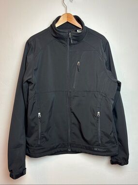 Black Diamond Double Diamond Men’s Large Black Soft-Shell Fleece-Lined Jacket